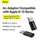 Переходник Baseus USB3.1 to Type-C металл OTG адаптер Ingenuity Mini Black (ZJJQ000101) - изображение 6
