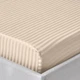 Простынь на резинке Zastelli Beige stripe поликоттон 100*200+20см Бежевая - изображение 1