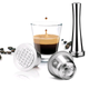 Набор многоразовая стальная капсула nescafe nespresso темпер кофе - изображение 1