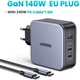 Зарядное устройство Ugreen 3xUSB 140W (2хUSB-C+USB-A) Gan CD289 with C to C Cable 1.5m (90549) - изображение 3