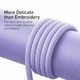 Кабель Baseus Dynamic Series Fast Charging Cable USB to Lightning 2.4A 1m CALD000405 Purple - зображення 7