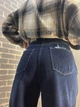 Джинсы женские Its Basic 4107 baggy jeans палаццо широкие от бедра 36 темно синие - изображение 4