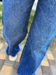 Джинсы женские Twin 1342 straight fit jeans палаццо ровные от бедра стрейчевые 34 синие - изображение 7