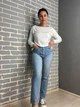 Джинсы женские Its Basic 3077 MOM с россыпью камешков 34 голубые - изображение 4