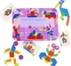 Деревянная мозаика для детей Монтессори Shapes Puzzle Головоломка танграм (60 карточек и 34 геометрических фигуры) - изображение 3