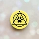 Попсокет держатель для телефона жёлтый Popsocket Логотип квадроберов (принт 394) - изображение 1