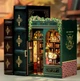 3D-головоломка Книжный Румбокс Бук Нук "Британський книжный магазин" Миниатюрный Кукольный Домик Диорама DIY DollHouse с подсветкой от CuteBee (M143) - изображение 3
