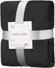 Плед ARDESTO Flannel Черный Двуспальный 200x220 см (ART0216SB) - изображение 1