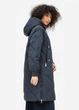 Довга куртка пальто жіноча зимовий Біо-пух DuPont Sorona original Viva-Wear 8806 40 графітовий 8806-1 - изображение 4