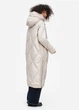Довга куртка пальто жіноча зимовий Біо-пух DuPont Sorona original Viva-Wear 8676 46 бежевий 8676-3 - изображение 3