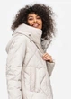 Довга куртка пальто жіноча зимовий Біо-пух DuPont Sorona original Viva-Wear 8676 46 бежевий 8676-3 - изображение 4