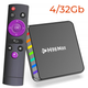 Смарт ТВ 4K HDR приставка H96 MAX W2 4/32Gb Amlogic S905W2 Android 11.0 Smart TV Box, налаштування Android TV у подарунок, YouTube та фільми без реклами - зображення 1
