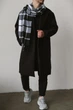 Чоловічий Шарф У Клітинку Without Plaid Black - зображення 2