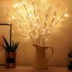 Гирлянда-ветка Brush light белая на батарейках - изображение 5