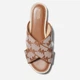 Женские шлепанцы Michael Kors 850134769 36 Коричневые (1159817192) - изображение 3