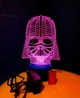 3d-светильник Дарт Вейдер (Звездные войны, Star wars), 3д-ночник, несколько подсветок (батарейка+220В) - изображение 6