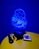 3d-світильник М'яч і бутси, 3д-нічник, кілька підсвічувань (на пульті) - зображення 2