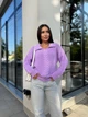 Женская кофта с отложенным воротником сиреневого цвета 29957 One Size - изображение 2