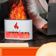 Увлажнитель воздуха аромадиффузор Flame Aroma Diffuser ночник cоляная лампа с имитацией пламени и резервуаром для эфирного масла white - изображение 5