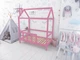 Дитяче ліжко будиночок Монтессорі BUSY WOOD на ніжках Модель 2 160x80 см Рожеве - зображення 5