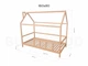 Дитяче ліжко будиночок Монтессорі BUSY WOOD на ніжках Модель 2 160x80 см Рожеве - зображення 9