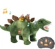 Інтерактивний Динозавр на радіокеруванні Fur Star Dinosaur T866-8 Ходить, гарчить, розмовляє, повторює звуки Стегозавр - зображення 1