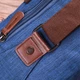 Чоловіча текстильна сумка через плече Vintage вертикальна міська з ручкою синя 56803 - зображення 9