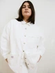 Рубашка джинсовая женская H&M x Lee 955383001c14 2XL Белая (KC1000000042672) - изображение 1