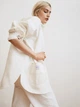 Рубашка джинсовая женская H&M x Lee 955383001c14 2XL Белая (KC1000000042672) - изображение 2