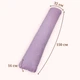 Подушка для всего тела для сна и отдыха БиоПодушка для всей семьи I-mini 150х32 см Светло-фиолетовая - изображение 3