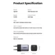 Мережевий Зарядний пристрій UGREEN CD318 UGR-90664 Nexode mini EU 20W, Black - зображення 8