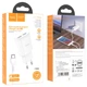 Сетевое зарядное устройство HOCO C88A Star round dual port charger set (Type-C), White - изображение 4