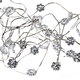 Girlanda Feeric Lights & Christmas świetlna śnieżynki 60 LED (5902973434408) - obraz 1