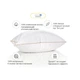 Подушка MirSon пухова Hand Made De Luxe White 905 висока 70x70 (2200000555823) - изображение 2