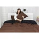 Постільна білизна MirSon Сатин Premium Dark Chocolate 0211+0055 143х210 (2200000688392) - изображение 5