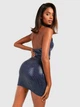 Платье короткое женское Boohoo GZZ72949 46 Темно-синее (KAY2000001553664) - изображение 2