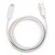 Кабель мультимедійний Display Port to HDMI 1.8m Vinga (VCPDPHDMI1.8WH) - изображение 2