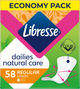 Прокладки гігієнічні щоденні Libresse Dailies Natural Care 1 крапля 58 шт (7322540575453) - зображення 1