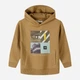 Детское теплое худи для мальчика Minoti 19fleece71 41336JNR 92-98 см Коричневое (5063025358384) - изображение 2