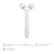 Электронный ультразвуковой ролик для лица GESKE Sonic Facial Roller 4в1 white - изображение 6