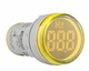 Частотомер цифровой 5-99Hz ø22мм круглый желтый [A0190010165] U-ADM-Hz АСКО - изображение 1