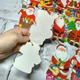 Открытки мини подарочные новогодние с блестками Санта 6,3х10,5 см Микс 15 шт 27193-01 - изображение 2