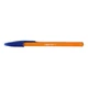 Ручка шариковая BIC Orange Оранж 0,8 мм синяя, корпус оранжевый пластик - изображение 2
