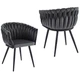 Комплект из двух мягких кресел Just Relax "Toskana Dark Grey" с графитовым бархатом для дома, для кухни - изображение 1