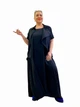 Женское платье без рукаовов (сарафан) с пиджаком . Костюм (Турция) B-ONE FASHION 54 Черный - изображение 1