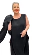 Женское платье без рукаовов (сарафан) с пиджаком . Костюм (Турция) B-ONE FASHION 54 Черный - изображение 3