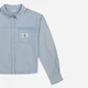 Подростковая джинсовая рубашка для девочки Calvin Klein 551700605 140 см Голубая (1159817026) - изображение 3