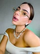 Солнцезащитные очки No Brand без оправы Fantasy прозрачные с золотом - изображение 2