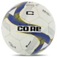 Мяч футбольный №5 PU ламинированный сшит вручную CORE PREMIER FB-8464 (№5, 4 сл., сшит вручную, белый-желтый-синий) - изображение 1