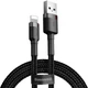 Зарядний кабель Baseus Cafule Lightning 2.4A 1m Gray/Black (CALKLF-BG1) - изображение 1